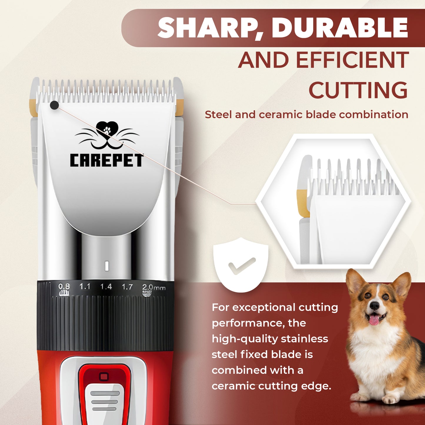 CarePet® Professionelle Schermaschine für Hunde und Katzen