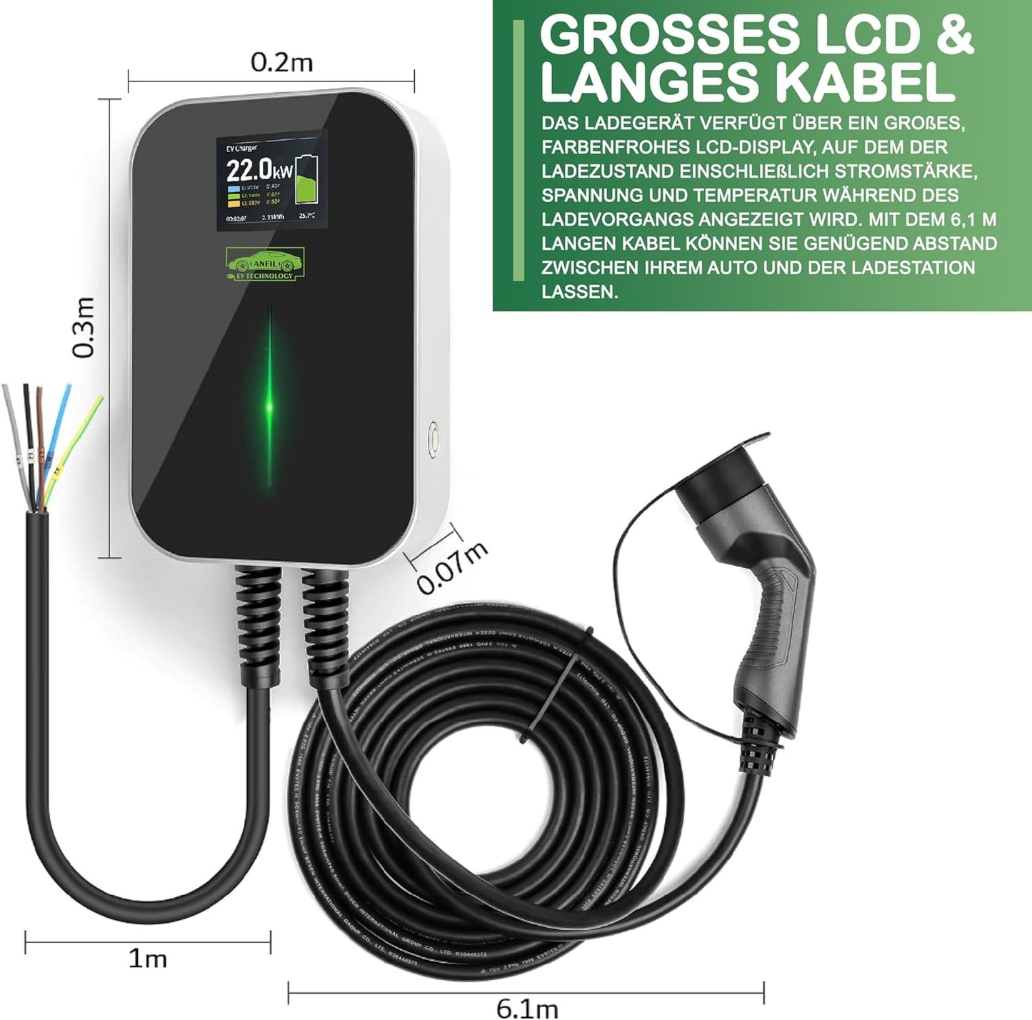 EV Three Phase Charging Station ANFIL