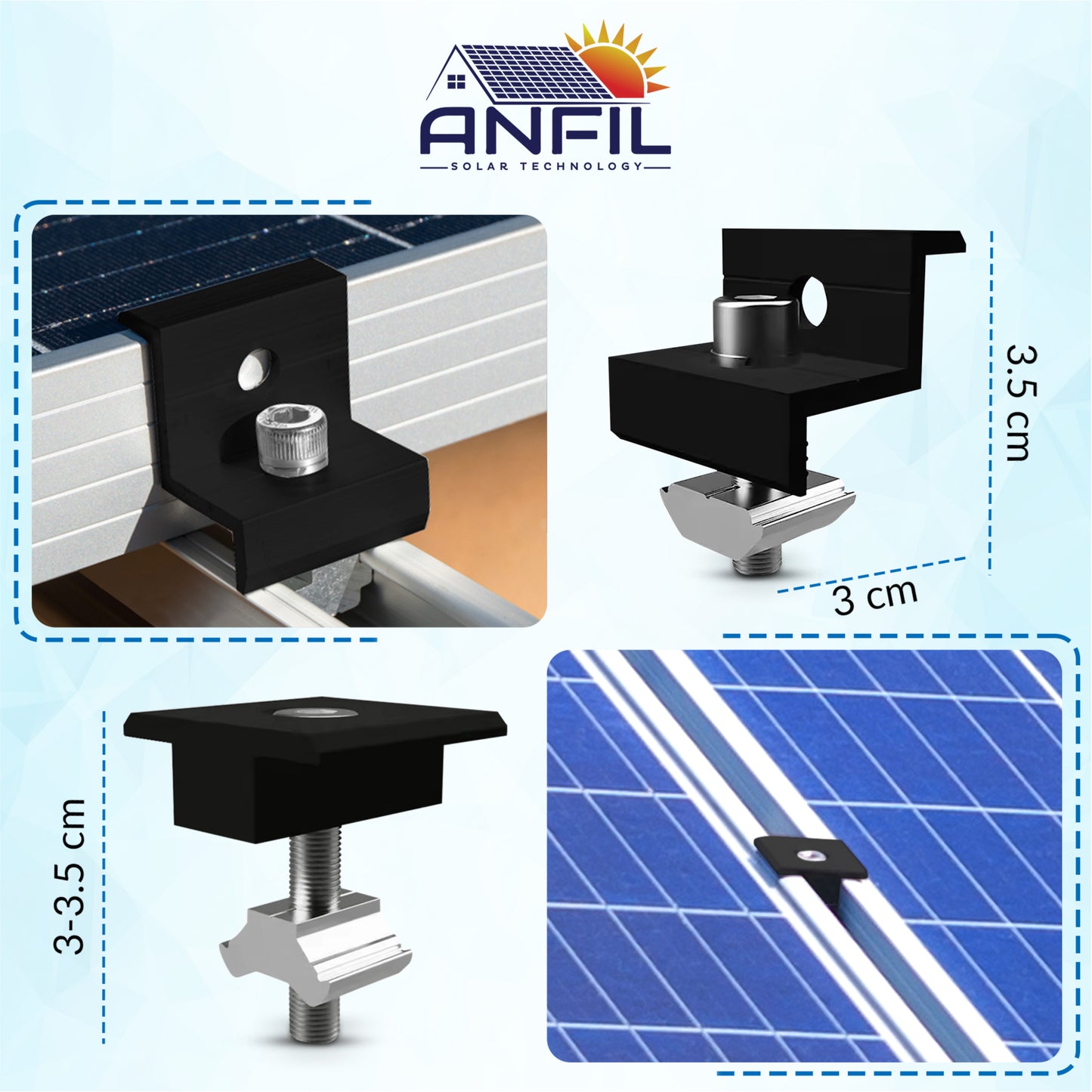 Solar panels Mounting kit (Tile Roof)