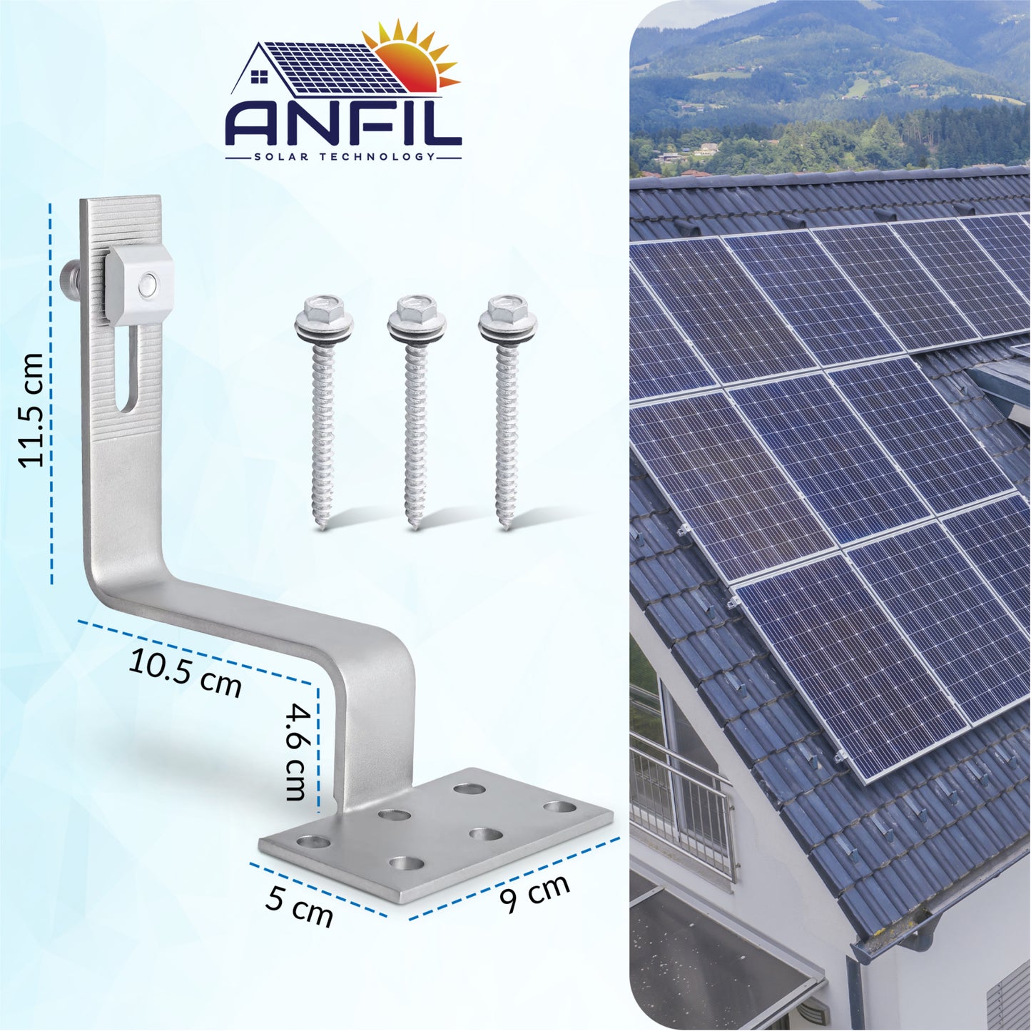 Solar panels Mounting kit (Tile Roof)