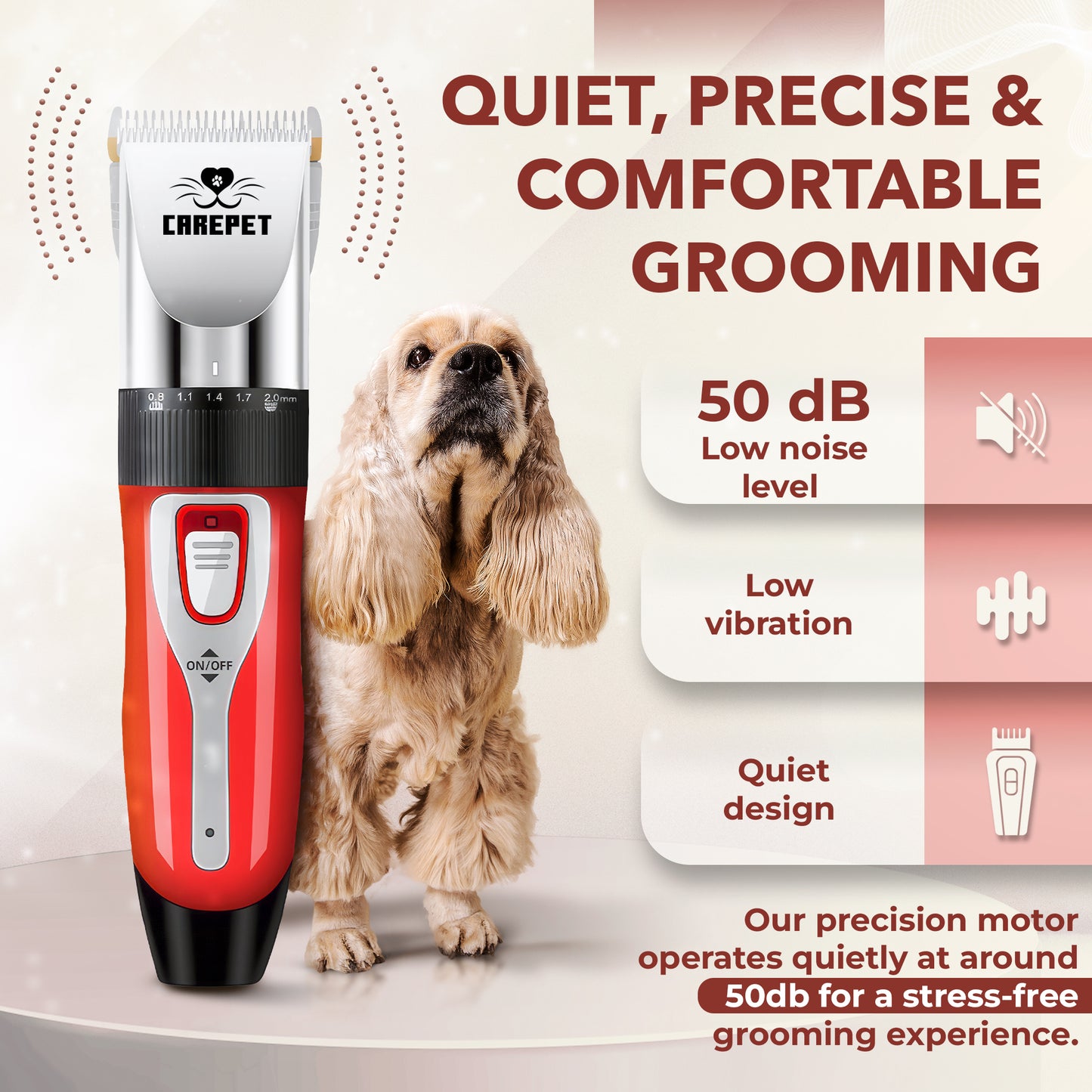 CarePet® Professional Clipper for Dogs and Cats